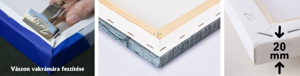 Vászonynyomtatás vakrámára feszítve